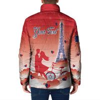 Personalized France Padded Jacket Eiffel For Her - Wonder Print Shop