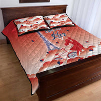 France Quilt Bed Set Eiffel For Her - Wonder Print Shop