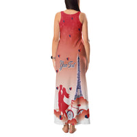 Personalized France Tank Maxi Dress Eiffel For Her - Wonder Print Shop