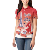 Personalized France Women Polo Shirt Eiffel For Her - Wonder Print Shop