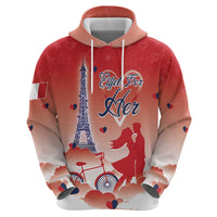 Personalized France Zip Hoodie Eiffel For Her - Wonder Print Shop