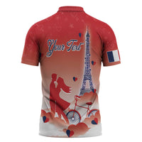 Personalized France Zipper Polo Shirt Eiffel For Her - Wonder Print Shop