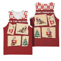 Switzerland Christmas Basketball Jersey Tis The Season - Wonder Print Shop