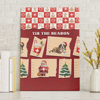 Switzerland Christmas Canvas Wall Art Tis The Season - Wonder Print Shop