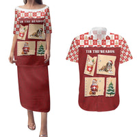 Switzerland Christmas Couples Matching Puletasi and Hawaiian Shirt Tis The Season - Wonder Print Shop