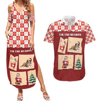 Switzerland Christmas Couples Matching Summer Maxi Dress and Hawaiian Shirt Tis The Season - Wonder Print Shop
