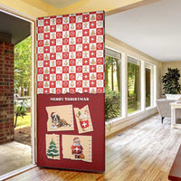 Switzerland Christmas Door Cover Tis The Season - Wonder Print Shop