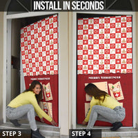 Switzerland Christmas Door Cover Tis The Season - Wonder Print Shop