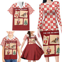 Switzerland Christmas Family Matching Long Sleeve Bodycon Dress and Hawaiian Shirt Tis The Season - Wonder Print Shop