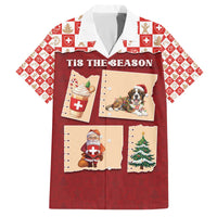 Switzerland Christmas Family Matching Off The Shoulder Long Sleeve Dress and Hawaiian Shirt Tis The Season - Wonder Print Shop