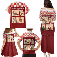 Switzerland Christmas Family Matching Puletasi and Hawaiian Shirt Tis The Season - Wonder Print Shop