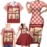 Switzerland Christmas Family Matching Short Sleeve Bodycon Dress and Hawaiian Shirt Tis The Season - Wonder Print Shop