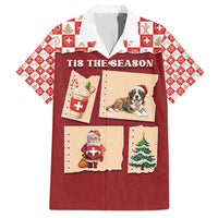Switzerland Christmas Family Matching Short Sleeve Bodycon Dress and Hawaiian Shirt Tis The Season - Wonder Print Shop