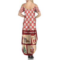 Switzerland Christmas Family Matching Summer Maxi Dress and Hawaiian Shirt Tis The Season - Wonder Print Shop