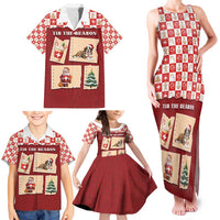 Switzerland Christmas Family Matching Tank Maxi Dress and Hawaiian Shirt Tis The Season - Wonder Print Shop