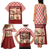 Switzerland Christmas Family Matching Tank Maxi Dress and Hawaiian Shirt Tis The Season - Wonder Print Shop