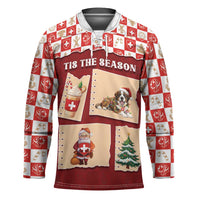 Switzerland Christmas Hockey Jersey Tis The Season - Wonder Print Shop