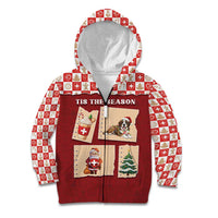 Switzerland Christmas Kid Hoodie Tis The Season - Wonder Print Shop