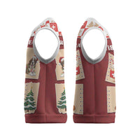 Switzerland Christmas Knitted V-Neck Vest Tis The Season - Wonder Print Shop