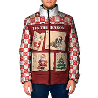 Switzerland Christmas Padded Jacket Tis The Season - Wonder Print Shop