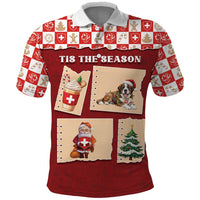Switzerland Christmas Polo Shirt Tis The Season - Wonder Print Shop