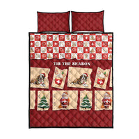 Switzerland Christmas Quilt Bed Set Tis The Season - Wonder Print Shop