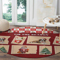 Switzerland Christmas Round Carpet Tis The Season - Wonder Print Shop