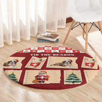 Switzerland Christmas Round Carpet Tis The Season - Wonder Print Shop