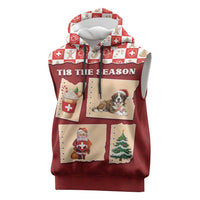 Switzerland Christmas Sleeveless Hoodie Tis The Season - Wonder Print Shop