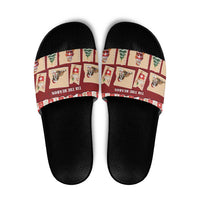 Switzerland Christmas Slide Sandals Tis The Season - Wonder Print Shop