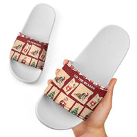 Switzerland Christmas Slide Sandals Tis The Season - Wonder Print Shop