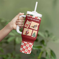 Switzerland Christmas Tumbler With Handle Tis The Season - Wonder Print Shop