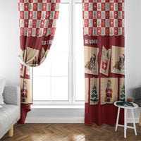 Switzerland Christmas Window Curtain Tis The Season - Wonder Print Shop