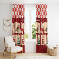 Switzerland Christmas Window Curtain Tis The Season - Wonder Print Shop