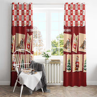 Switzerland Christmas Window Curtain Tis The Season - Wonder Print Shop