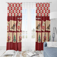 Switzerland Christmas Window Curtain Tis The Season - Wonder Print Shop