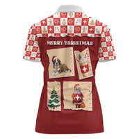 Switzerland Christmas Women Polo Shirt Tis The Season - Wonder Print Shop