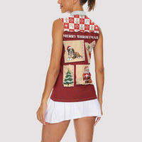 Switzerland Christmas Women Sleeveless Polo Shirt Tis The Season - Wonder Print Shop