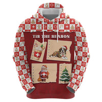 Switzerland Christmas Zip Hoodie Tis The Season - Wonder Print Shop