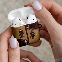 Western Yoke AirPods Case Black Santa Cowboy Retro Style - Wonder Print Shop