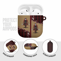 Western Yoke AirPods Case Black Santa Cowboy Retro Style - Wonder Print Shop