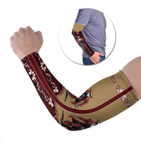Western Yoke Arm Sleeves Black Santa Cowboy Retro Style - Wonder Print Shop