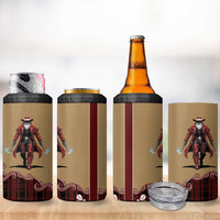 Western Yoke 4 in 1 Can Cooler Tumbler Black Santa Cowboy Retro Style - Wonder Print Shop
