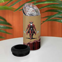 Western Yoke 4 in 1 Can Cooler Tumbler Black Santa Cowboy Retro Style - Wonder Print Shop