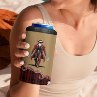 Western Yoke 4 in 1 Can Cooler Tumbler Black Santa Cowboy Retro Style - Wonder Print Shop