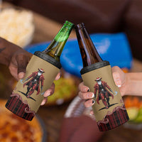 Western Yoke 4 in 1 Can Cooler Tumbler Black Santa Cowboy Retro Style - Wonder Print Shop