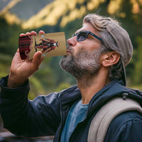 Western Yoke 4 in 1 Can Cooler Tumbler Black Santa Cowboy Retro Style - Wonder Print Shop