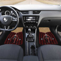 Western Yoke Car Mats Black Santa Cowboy Retro Style - Wonder Print Shop