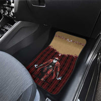 Western Yoke Car Mats Black Santa Cowboy Retro Style - Wonder Print Shop
