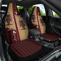 Western Yoke Car Seat Cover Black Santa Cowboy Retro Style - Wonder Print Shop